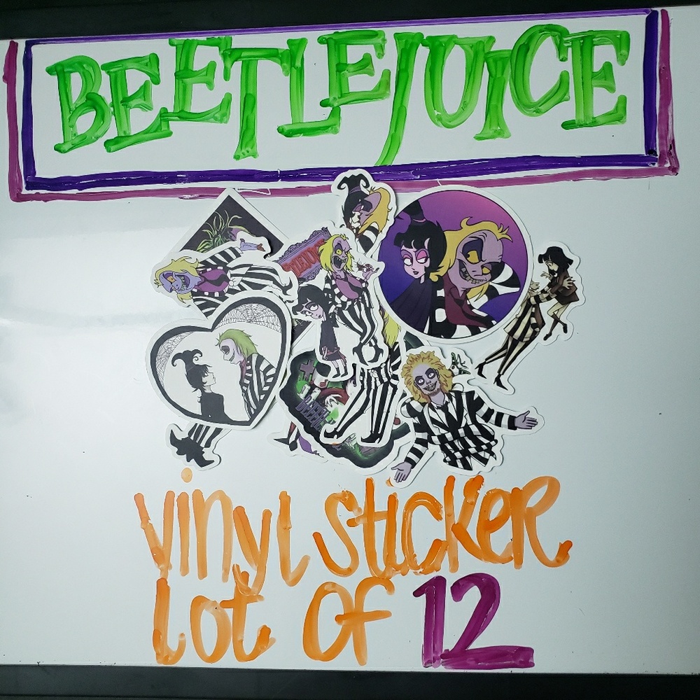VINYL STICKER LOT | Beetlejuice Set of 12!